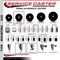 Service Caster 3.5'' SS Phenolic Swivel 1-5/8'' Expanding Stem Caster Set with Brake, 4PK SCC-SSEX20S3514-PHS-TLB-158-4 - alternate 4